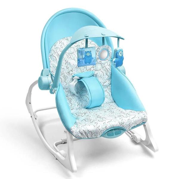 Cadeira de Descanso e Balanço para Bebês - Até 18 kg - Seasons - Azul - Multikids Baby Imagem de Cadeira de Descanso e Balanço para Bebês - Até 18 kg - Seasons - Azul - Multikids Baby