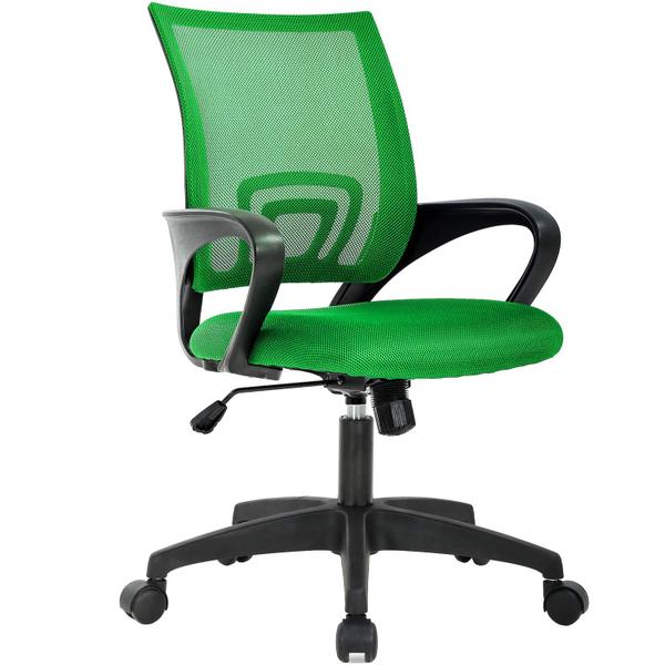 Imagem de Cadeira de escritório BestOffice Ergonomic Mesh com suporte lombar verde