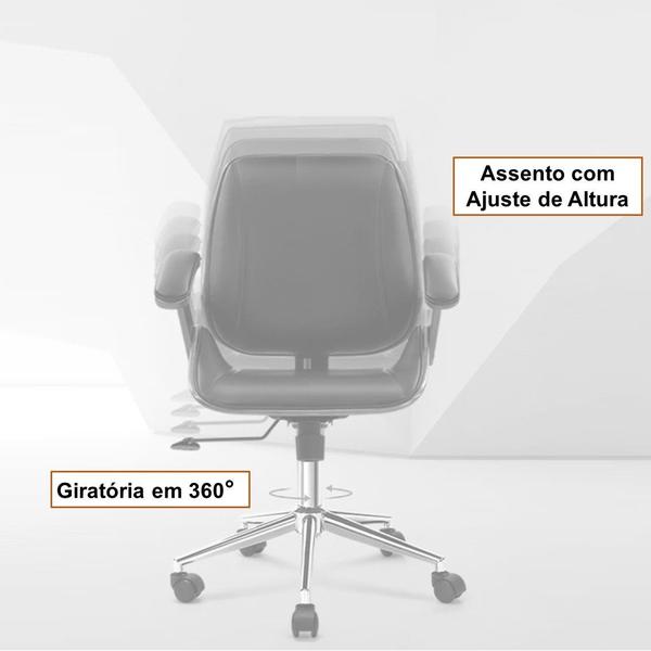 Imagem de Cadeira de Escritório Diretor Giratória Office Lisboa Rivatti