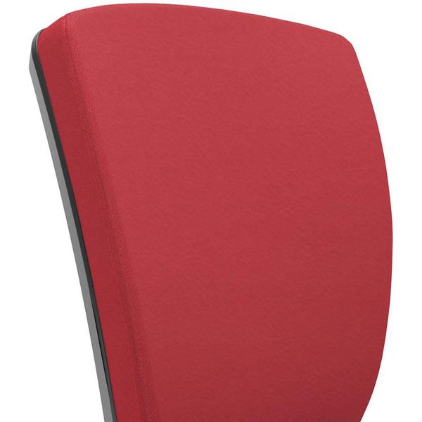 Imagem de Cadeira de Escritório Diretor Office Base Giratória Cromada Alta Flexi P03 Vinil Vermelho -Lyam