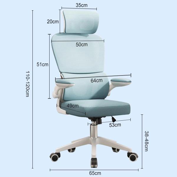 Imagem de Cadeira De Escritório Executiva Reclinável Ergonômica Lombar