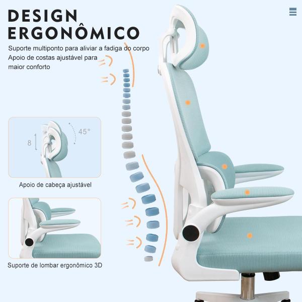 Imagem de Cadeira De Escritório Executiva Reclinável Ergonômica Lombar