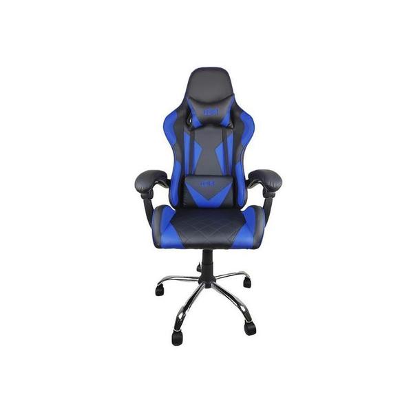 Imagem de Cadeira de Escritório Gamer Empoli EM-GC01 Loki - Design Ergonômico e Conforto Superior - Preto/Azul