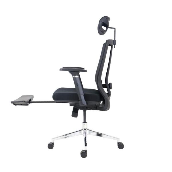 Imagem de Cadeira De Escritório Presidente Ergonômica Premium Executiva Zen Com Apoio de Pés e Cabeça Suporta até 180kg