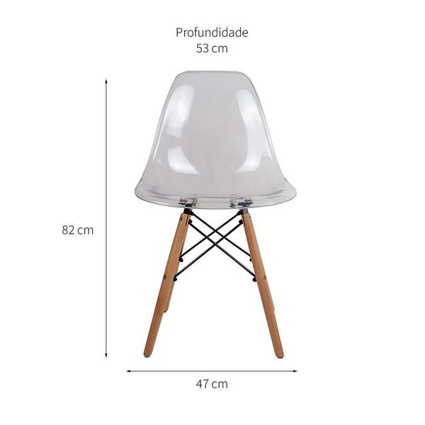 Imagem de Cadeira de Jantar Charles Eames Cristal