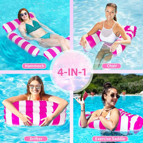 Imagem de Cadeira de piscina inflável Pool Floats MOONHILL 4 em 1 para adulto