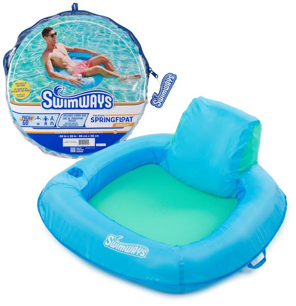 Imagem de Cadeira de piscina Swimways Spring Float Premium SunSeat Sky Blue