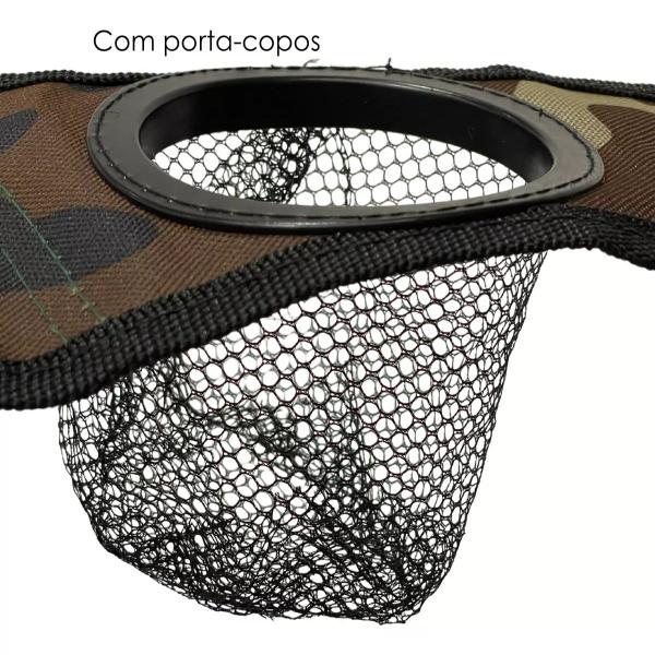 Imagem de Cadeira De Praia/camping Camuflado Dobrável Bolsa Transporte