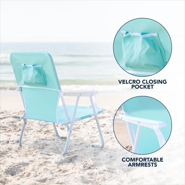 Imagem de Cadeira de praia dobrável Caribbean Joe Lightweight Portable Mint