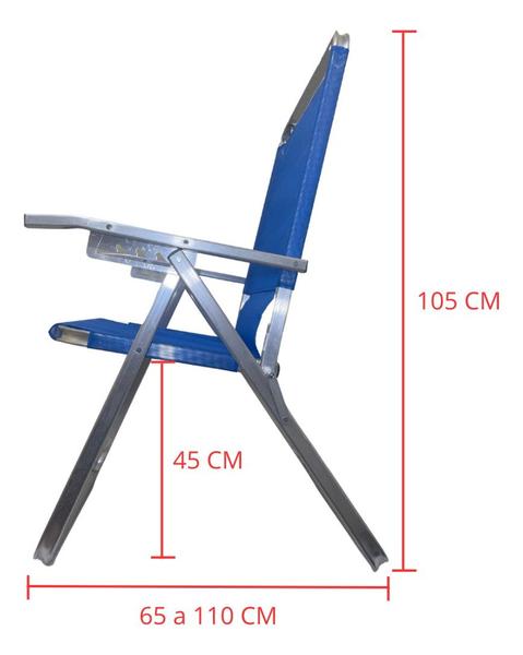 Imagem de Cadeira De Praia Noronha Oversize 140kg Sanete Ronchetti