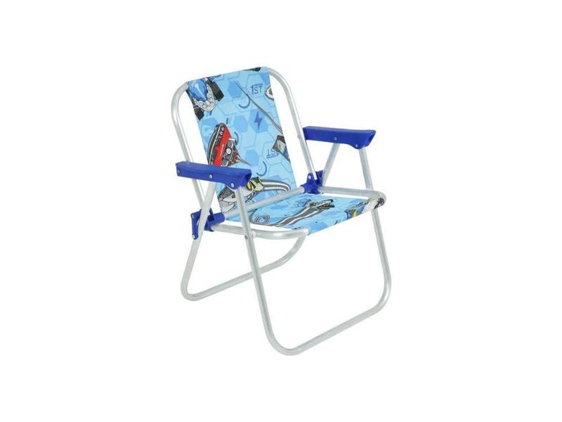 Imagem de Cadeira De Praia/piscina Infantil Hot Wheels Belfix Cor Azul