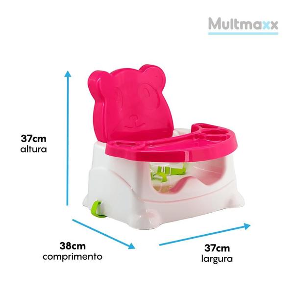 Imagem de Cadeira de Refeição Alimentação Portátil Urso 0 a 15Kg Multmaxx