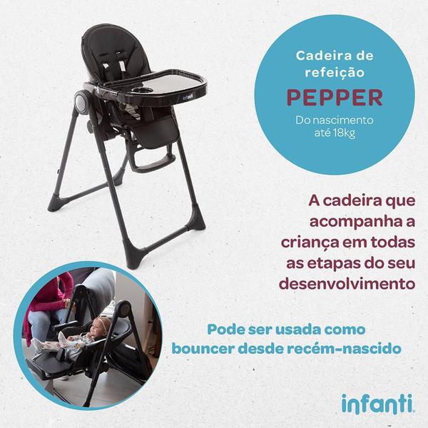 Imagem de Cadeira de Refeição Infanti Pepper Green Lush 0 a 18kg IMP02189