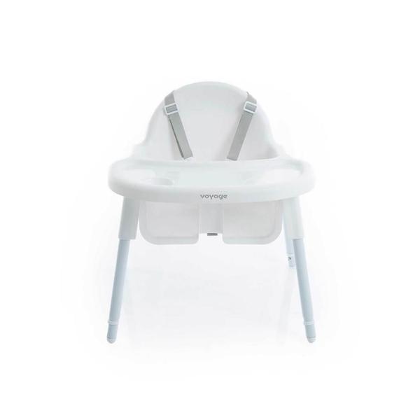 Imagem de Cadeira de Refeição Macaron E Kit Talheres Aço Inox Azul