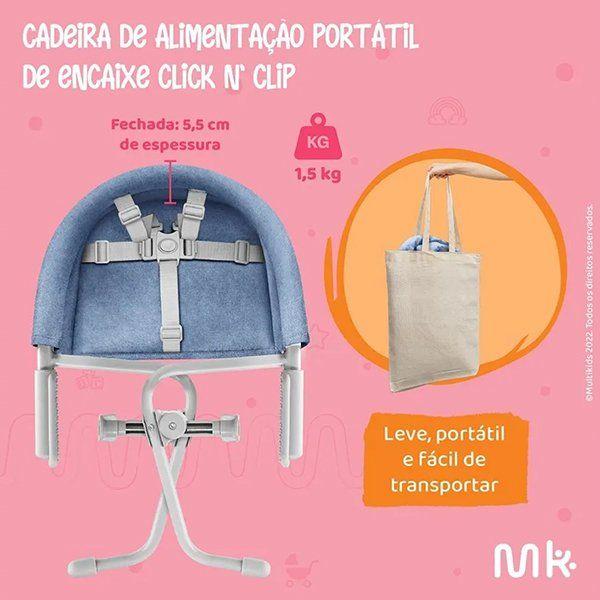 Imagem de Cadeira de Refeição Portátil Encaixe em Mesa Multikids Click N' Clip (6M-15kg)