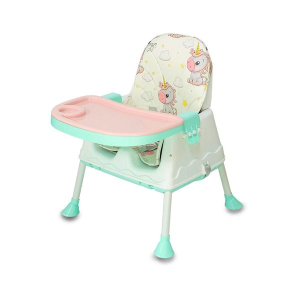 Imagem de Cadeira de Refeição Unicórnio Infantil Alta Portátil Bebe Multifuncional Acolchoada Multmaxx 0 a 24Kg