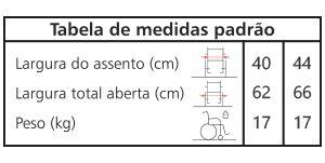 Imagem de Cadeira de rodas alumínio Fit Jaguaribe