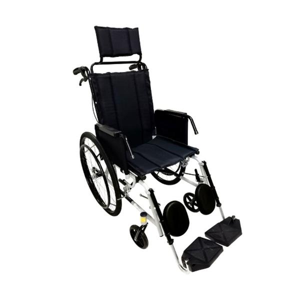 Imagem de Cadeira de rodas angra 44cm pneu inflavel cinza aço (até 100kg) - carone