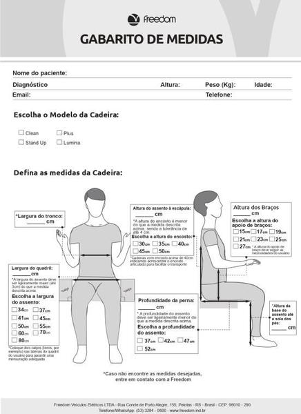 Imagem de Cadeira de Rodas Manual Freedom Life - L 34 (P)