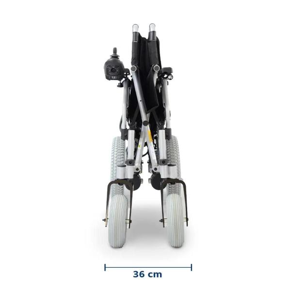 Imagem de Cadeira De Rodas Motorizada Dobrável Elétrica Autonomia 30km Até 120kg D1000 Dellamed