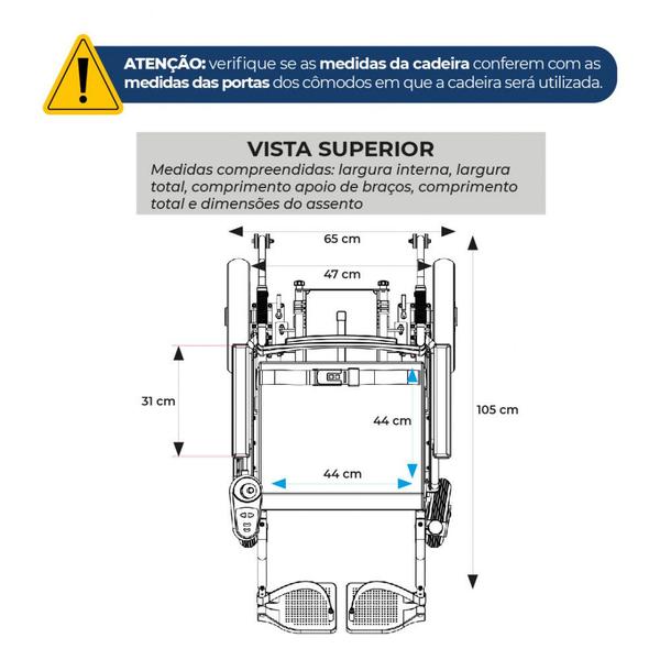 Imagem de Cadeira de Rodas Motorizada em Alumínio Dobrável até 120 Kg D900 Dellamed