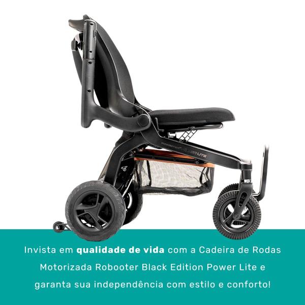 Imagem de Cadeira de Rodas Motorizada Robooter Black Edition - Power Lite