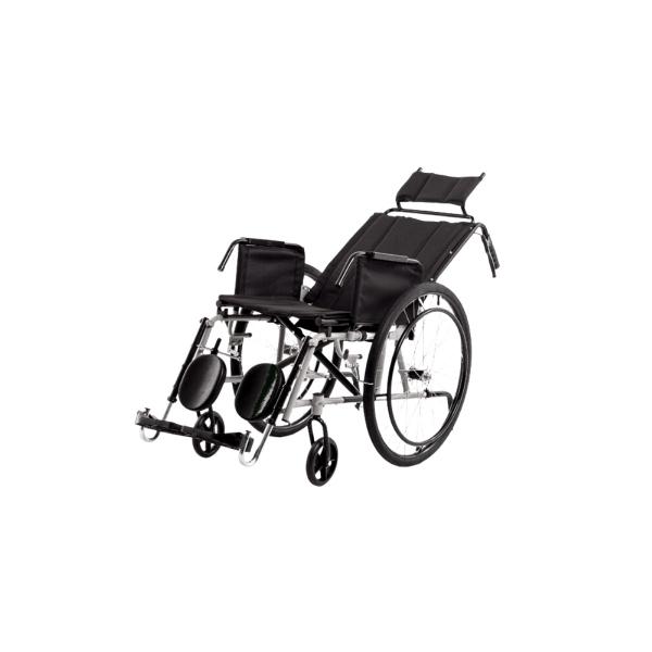 Imagem de Cadeira de rodas reclinável 44cm pneu inflavel cinza (até 100kg) - carone