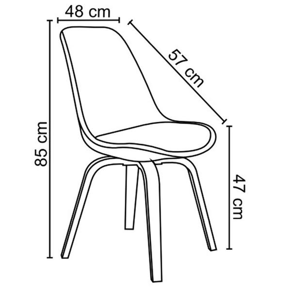 Imagem de Cadeira Decorativa Sala e Escritório SoftLine Linho Bege G56 - Gran Belo