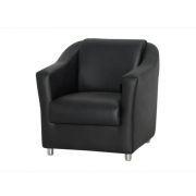 Imagem de Cadeira Decorativa Tila Área Gourmet material sintético Preta - Kimi Design
