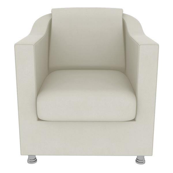 Imagem de Cadeira Decorativa Tilla Quarto Sala Suede Marfim - Kimi Design
