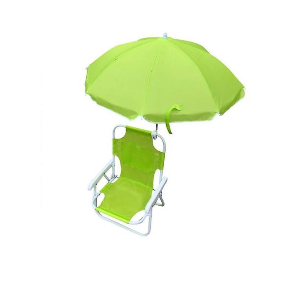 Imagem de Cadeira do acampamento Beach Baby Kids com guarda-chuva (verde)