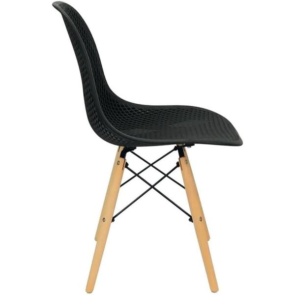 Imagem de Cadeira Eames Design Colméia Eloisa Preta