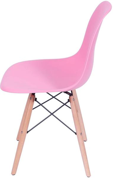 Imagem de Cadeira Eames Polipropileno Rosa Pink Base Madeira - 36753