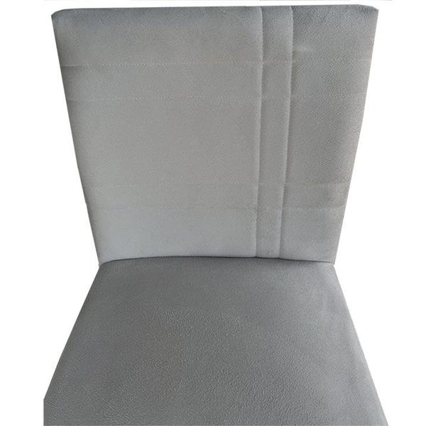 Imagem de Cadeira Ellen Base de Ferro suede Bege - D'Classe Decor