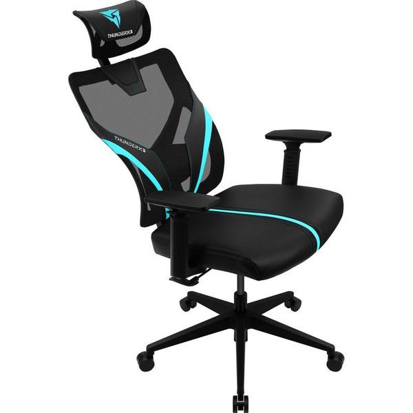 Imagem de Cadeira Ergonomic Yama1 Preta/Cyan THUNDERX3