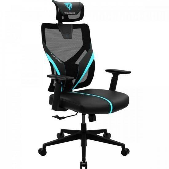 Imagem de Cadeira Ergonomic Yama1 Preta/ Cyan Thunderx3