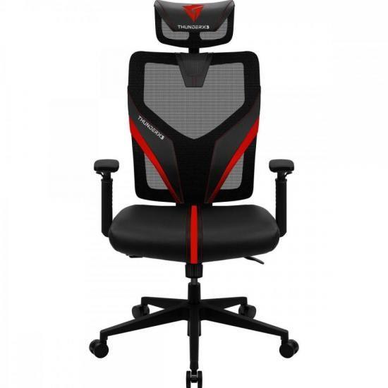 Imagem de Cadeira Ergonomica Yama1 Preta/Vermelha THUNDERX3