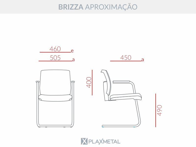 Cadeira Escritório Aproximação Fixa Brizza Plaxmetal Estrutura S Preta Assento Poliéster Vermelho Encosto Tela Preta Imagem de Cadeira Escritório Aproximação Fixa Brizza Plaxmetal Estrutura S Preta Assento Poliéster Vermelho Encosto Tela Preta