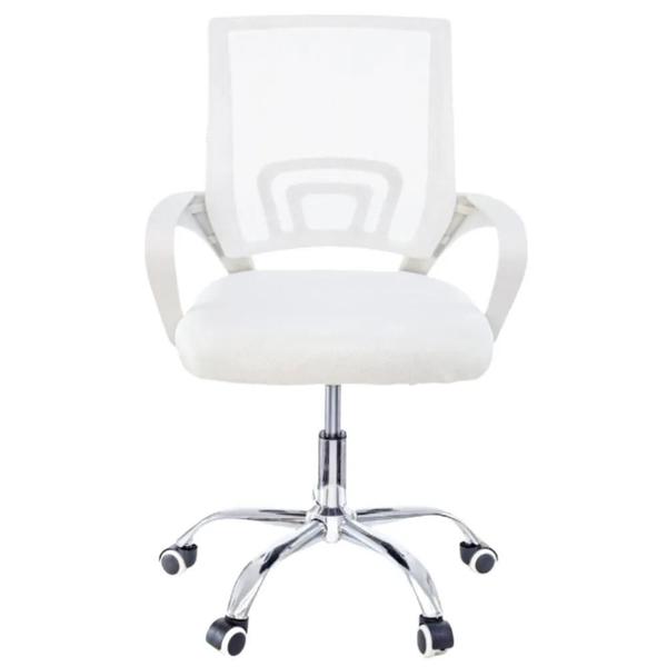 Cadeira Escritório Giratória Branca Mesh Evolux  Ergonômica Ajuste Altura 120kg