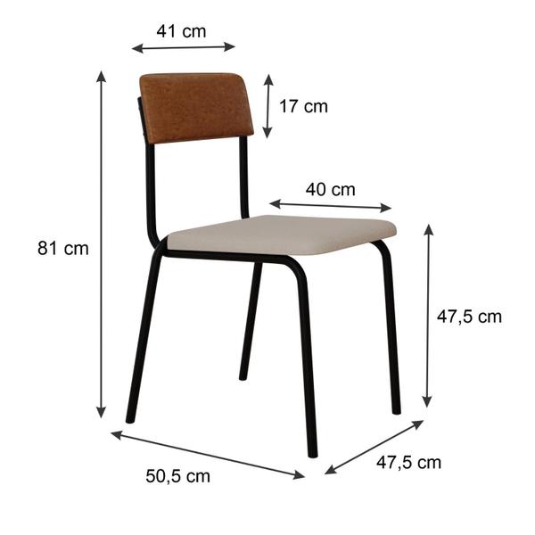 Imagem de Cadeira Estofada Fixa Empilhável Fit C/04 Un.