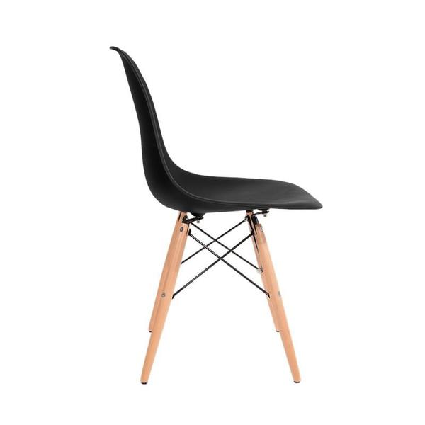 Imagem de Cadeira Fixa Spezia em polipropileno e pé palito em madeira - GRP