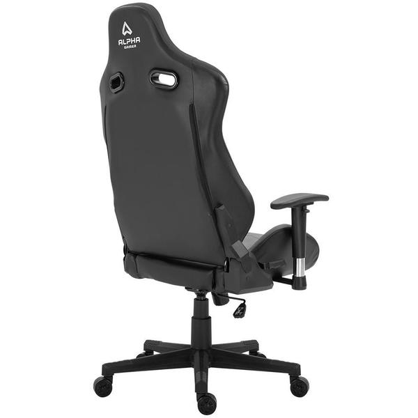 Imagem de Cadeira Gamer Alpha Gamer Zeta Preto, Reclinável, com Almofadas, Cilindro de Gás Classe 4 - AGZETA-BK