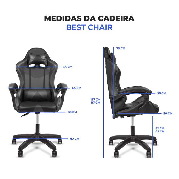 Imagem de Cadeira Gamer Best Chair Ergonômica Pro Player Home Estúdio