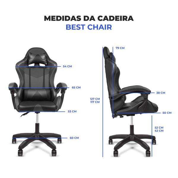 Imagem de Cadeira Gamer Best Chair Ergonômica Start Line - Vermelho