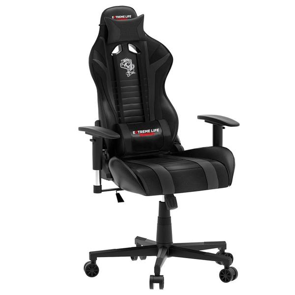 Imagem de Cadeira Gamer Black Hawk Relinável Preto - ELG