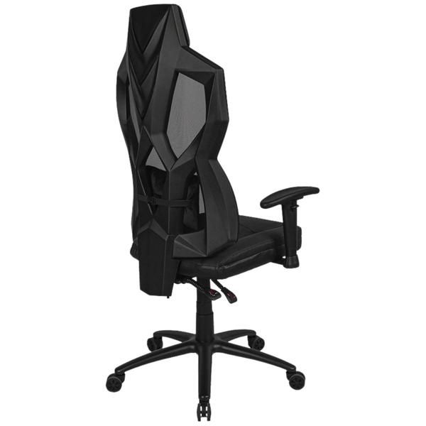 Imagem de Cadeira Gamer Clanm Skaly Ergonômica Confortável Apoio de Braço  Ajustável Base de Metal Com 3 Modos de Iluminação Rgb