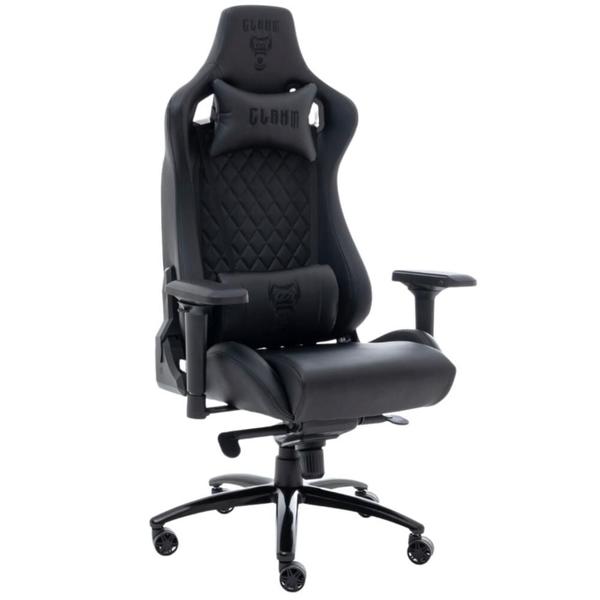 Imagem de Cadeira Gamer de Alto Conforto INCLINAÇÃO DE 180 GRAUS Com RODAS DE PU em material sintético Preto