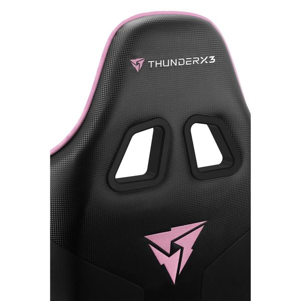 Imagem de Cadeira Gamer de Jogos ThunderX3 EC3 Com Rodinhas, Inclinação Regulável e Altura Ajustável Suporta 120kg Rosa