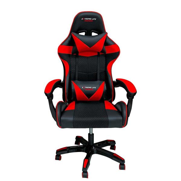 Imagem de Cadeira Gamer Drako Reclinável ELG CH31BKRD até 140Kg Preto e Vermelho