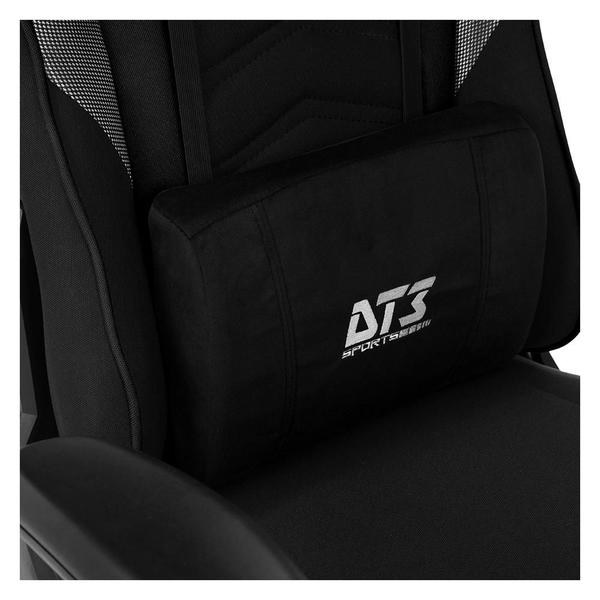 Imagem de Cadeira Gamer DT3 Elise Fabric V3, Até 180Kg, Reclinável, Com Almofada, Cilindro Classe D, Preto - 13759-5